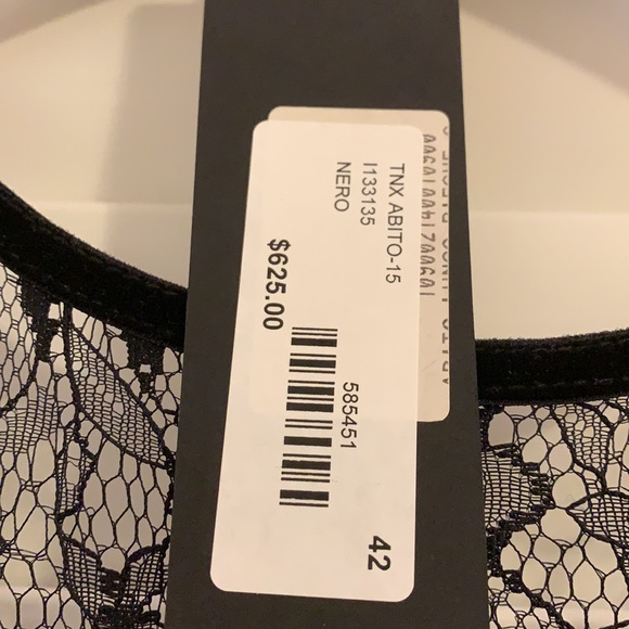 Tenax Collection Black lace floor length gown Size EU 42 - Picture 4 of 5